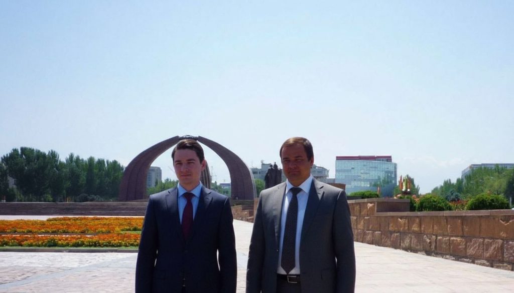 Владислав Наганов и исполнительный директор РОИИП Александр Игнатов в Бишкеке